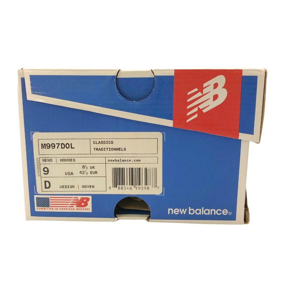 ニューバランス スニーカー M997D0L USA製 ブルー サイズ9 NEW BALANCE 約27.0cm【AFD6】