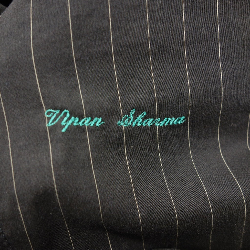 中古◆エルメネジルド ゼニア エレメンツ ハーフコート メンズ サイズ54 ネイビー&ブラック Ermenegildo Zegna ELEMENTS【AFB28】
