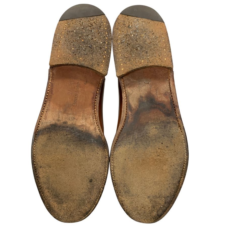 ジョンロブ サイドゴアブーツ PETER ペーター レザー サイズ75B ブラウン系 メンズ JOHN LOBB 約26.5cm【AFC7】