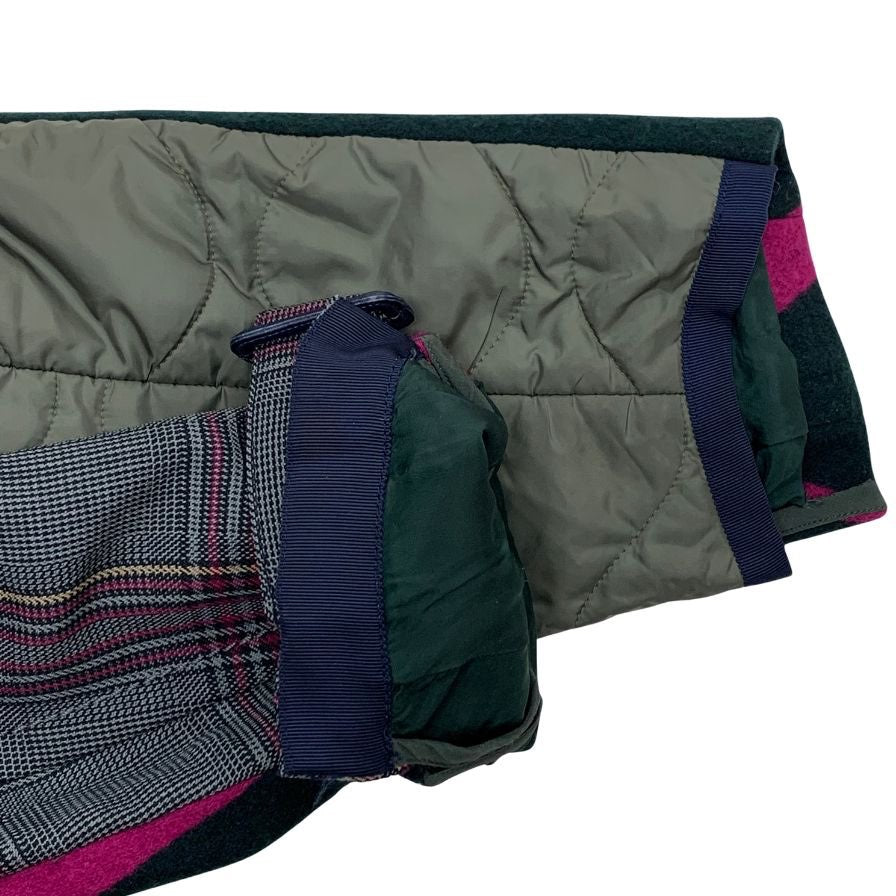 極美品◆サカイ 18年製 異素材ドッキングロングコート レディース サイズ1 18-04154 マルチカラー sacai 【AFA19】