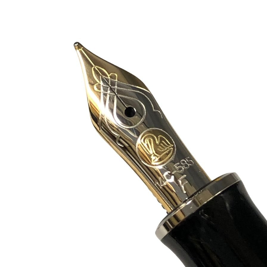 ペリカン 万年筆 スーベレーン M400 ペン先14C-585 ブラック 黒 PELIKAN【AFI18】