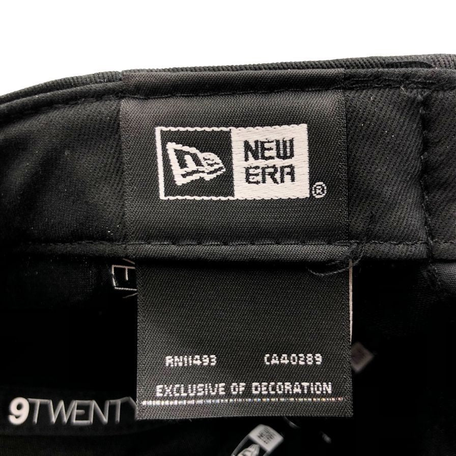 ショット×ニューエラ 9TWENTY SBロゴ刺繍 キャップ ユニセックス サイズF ブラック Schott×NEWERA【AFI1】