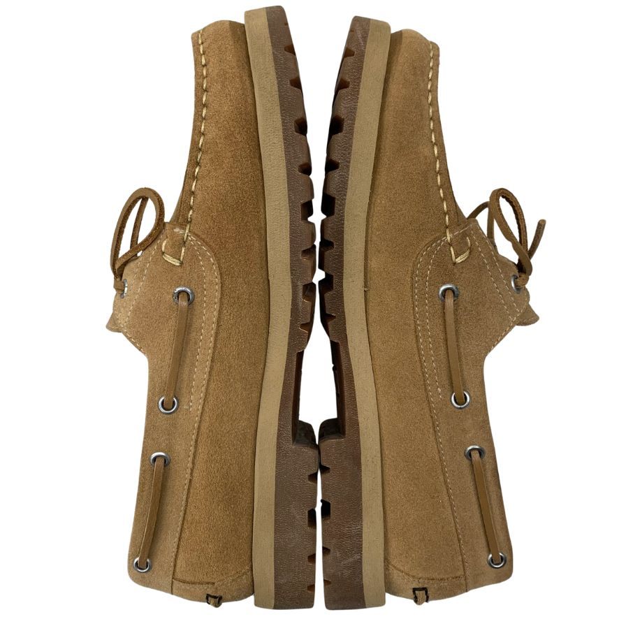パラブーツ×ノンネイティブ デッキシューズ マロ スエード メンズ サイズ8.5 ベージュ MALO PARABOOT nonnative 約27.0cm【AFC1】