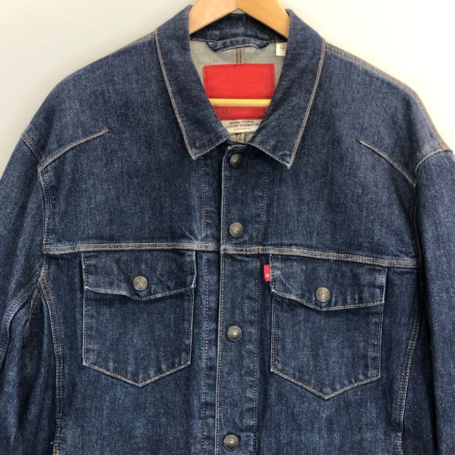 美品◆リーバイス プレミアム LEJ デニムジャケット 4ポケット メンズ サイズLインディゴ Levi's PREMIUM 【AFB15】