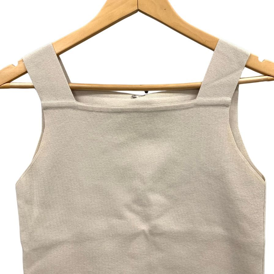 美品◆フォクシー タンクトップ 41211 ブティック ベージュ レディース サイズ38 FOXEY 【AFB27】