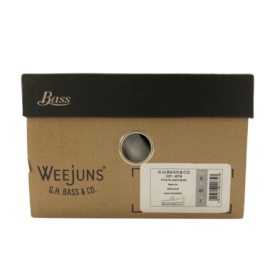 ジーエイチバス ローファー ウィージャンズ90 サイズ7 メンズ ブラック G.H.Bass&Co. WEEJUNS LARSON ローファー 約26.0cm【LA】【中古】