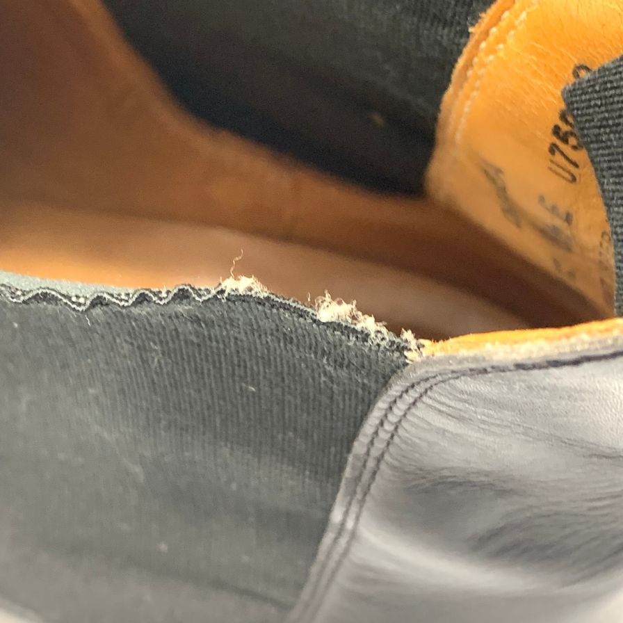 美品◆クロケット&ジョーンズ レザーシューズ チェルシー サイドゴアブーツ カーフ ブラック系 メンズ サイズ8.5E CROCKETT&JONES CHELSEA【AFC40】