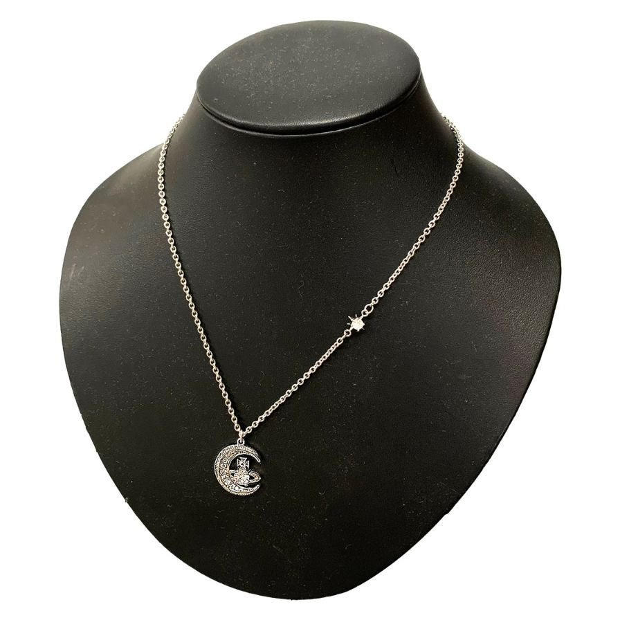 Vivienne Westwood DORINA MOONネックレス　シルバー Vivienne Westwood Dorina Moon Orb Necklace Pendant Silver