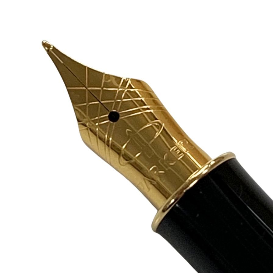パーカー 万年筆 ソネット 細字 ペン先 18K 750 オリジナル M ブラック ゴールド GT PARKER SONNET【AFI18】