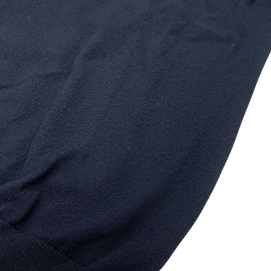 ジョンスメドレー ラウンドネック ニットセーター シーアイランドコットン メンズ サイズM ブラック JOHN SMEDLEY【LA】