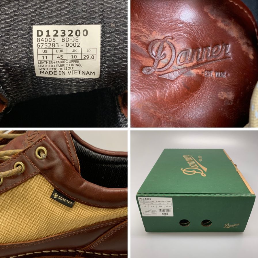 ダナー ブーツ D123200 フィールド ロー アール ゴアテックス ブラウン サイズ29 メンズ Danner 約29.0cm【AFD4】