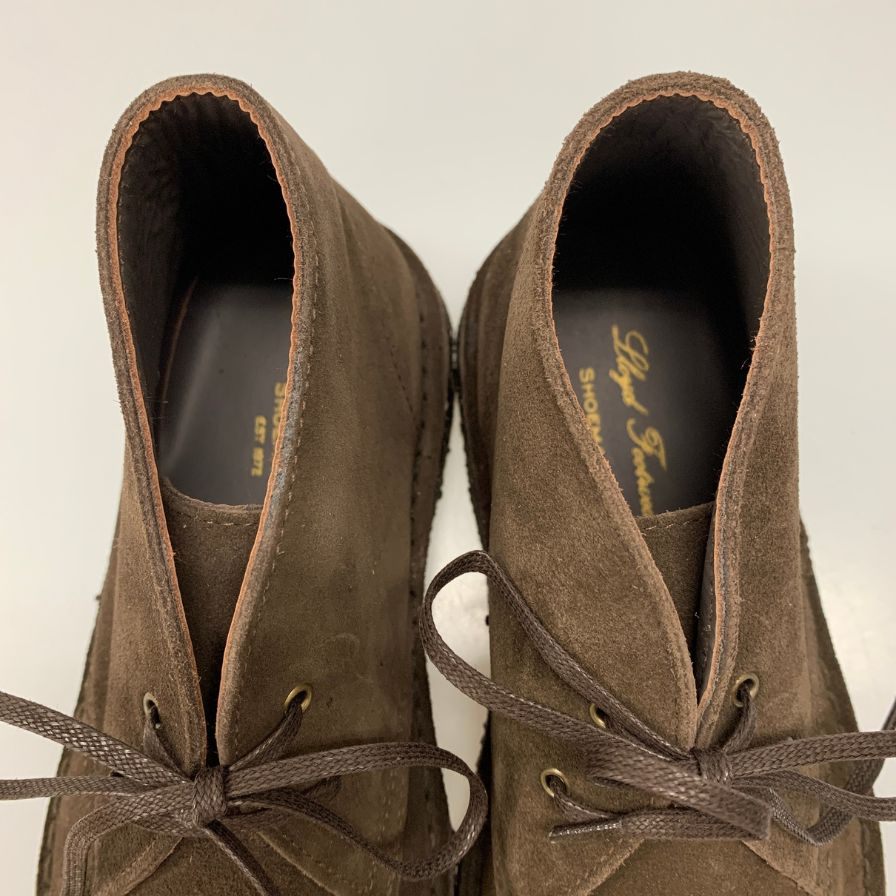 ロイドフットウェア レザーシューズ チャッカブーツ スエード クレープソール メンズ サイズ40 ブラック系 Lloyd Footwear 約25.0cm【AFD1】