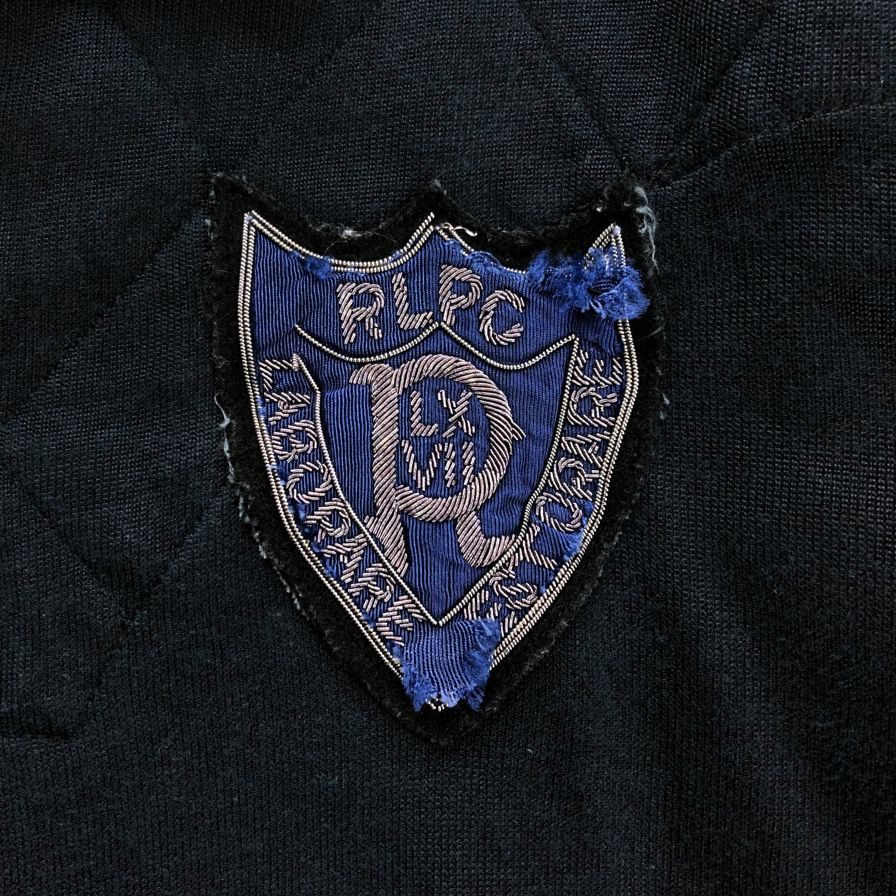 ポロラルフローレン ラガーシャツ 90S コットン ネイビー メンズ サイズL Polo Ralph Lauren【LA】