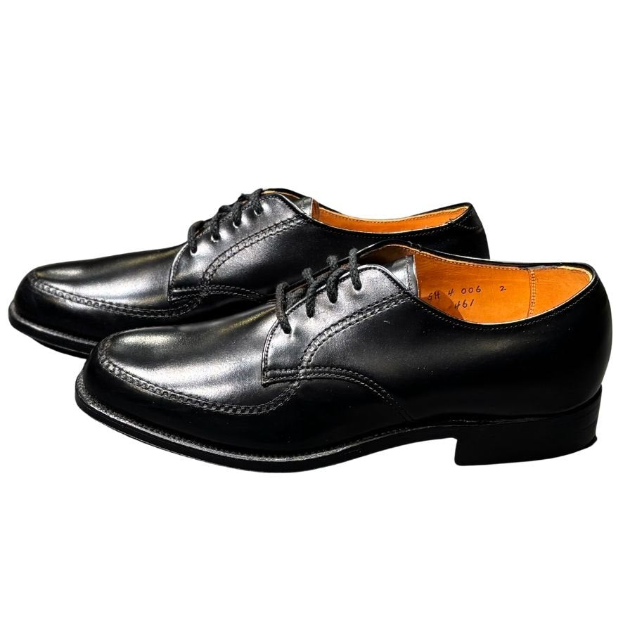 オールデン レザーシューズ 461 旧ロゴ カーフ モックトゥ Uチップ ブラック サイズ7 メンズ ALDEN ビジネスシューズ 約25.0cm【LA】【中古】