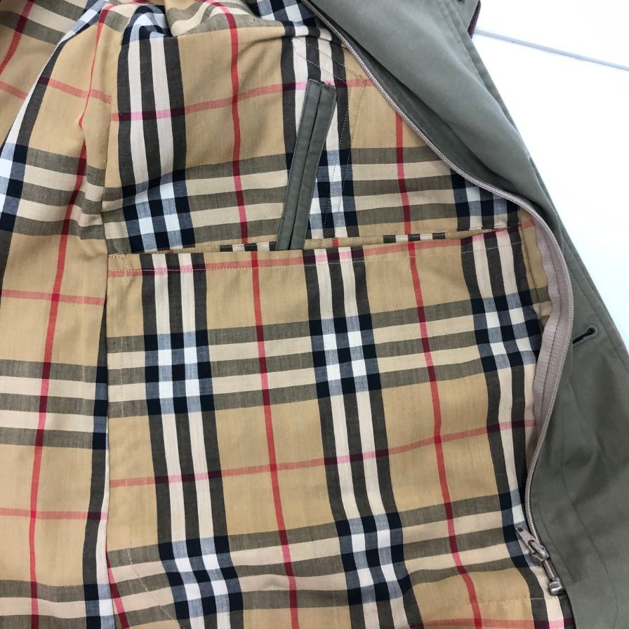 中古◆バーバリー ベルテッドコート 90S 旧タグ カーキ メンズ サイズ170 Burberry 【AFF19】