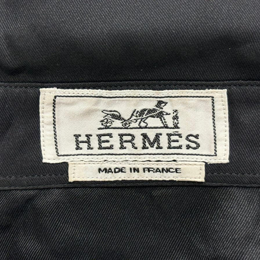 中古◆エルメス シルク シャツ マルチカラー メンズ サイズ44 HERMES 【AFB37】