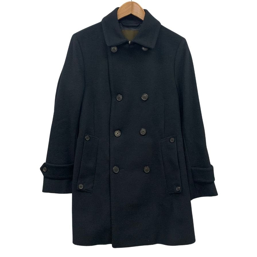 美品◆マッキントッシュ チェスターコート シルク混 ダブルボタン サイズ36 ブラック メンズ MACKINTOSH 【AFA7】