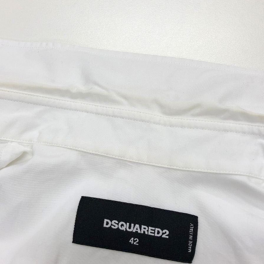 美品◆ディースクエアード 23SS ロングスリーブシャツ 花柄 グラフィック メンズ サイズ42 DSQUARED2 【AFB41】