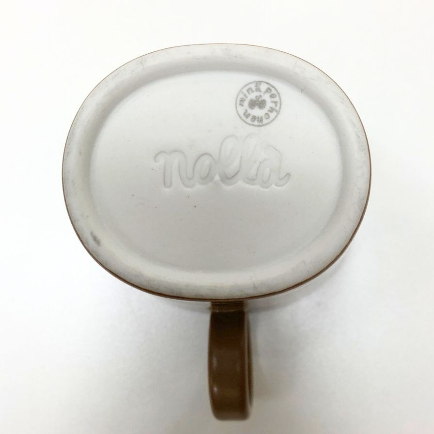 ミナペルホネン マグカップ ノーラ ブラウン ユニセックス mina perhonen nolla【AFI28】【中古】