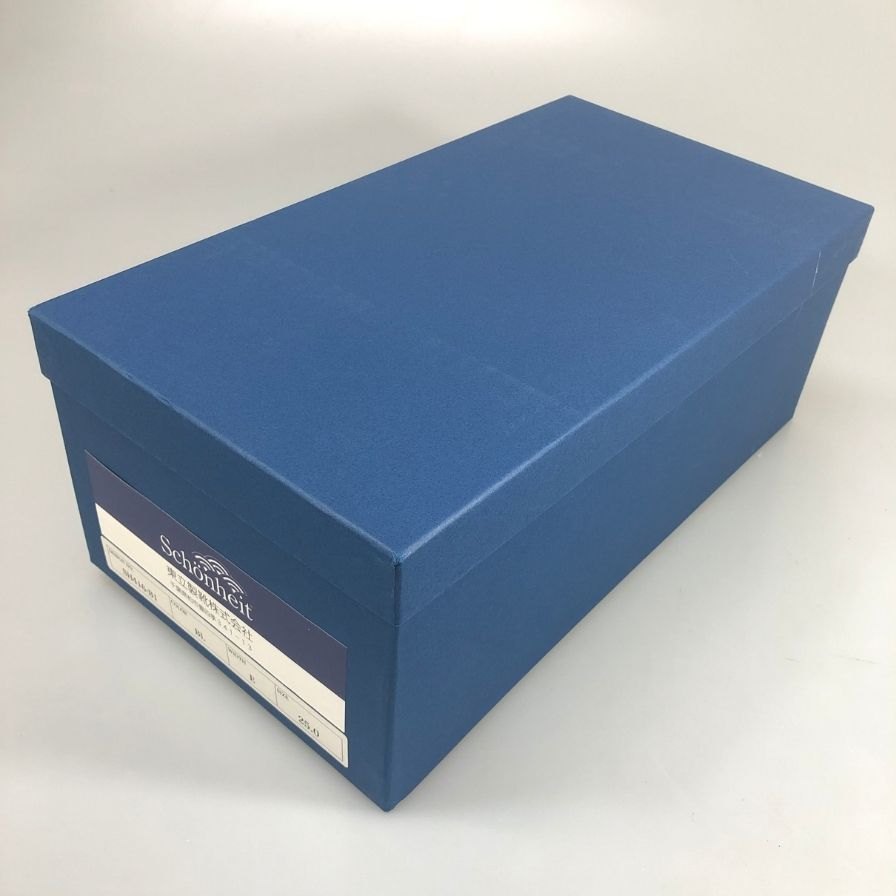 ショーンハイト SH416 パターンオーダー ストレートチップダービー アノネイカーフ メンズ ブラック ウィズE サイズ25.0cm Schonheit 約25.0cm【AFD5】