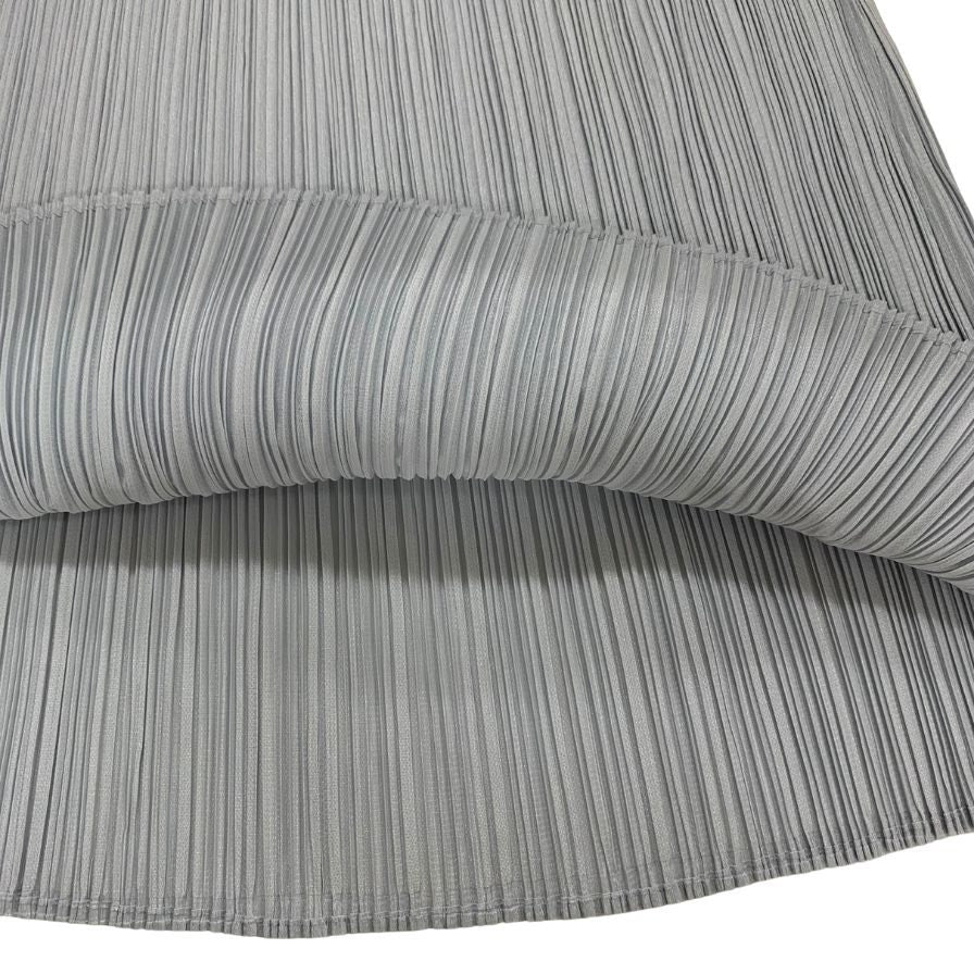 プリーツプリーズ イッセイミヤケ ロングスカート グレー サイズ2 PP55-JG102 PLEATS PLEASE ISSEY MIYAKE【AFB48】