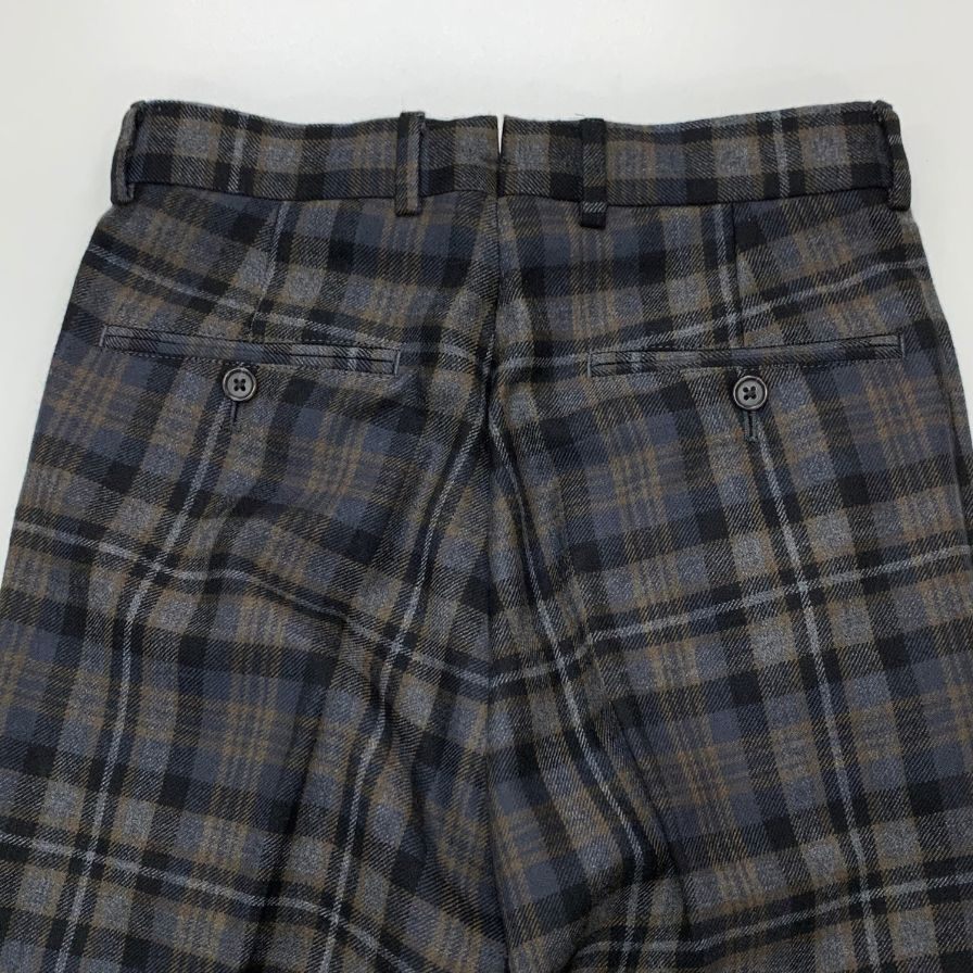 ブルックスブラザーズ スラックス ウール チェック メンズ サイズW30 グレー Brooks Brothers 【AFB41】