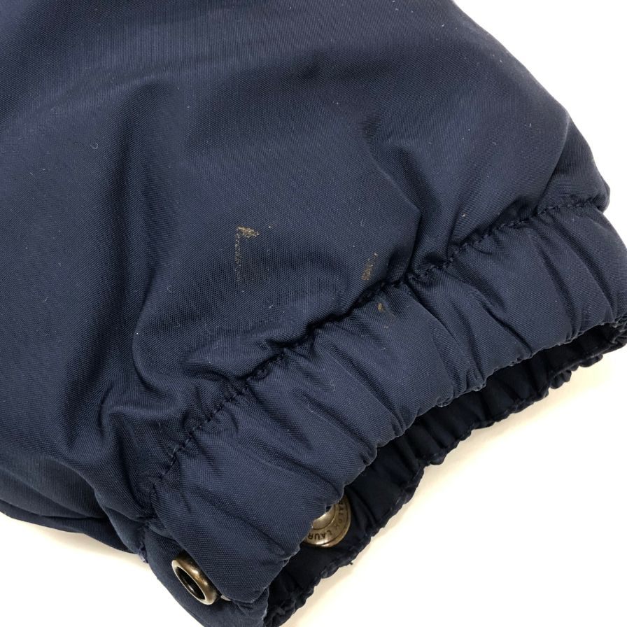 中古◆ポロ ラルフローレン ボーダー柄 ダウンジャケット ネイビー×グリーン サイズXS POLO RALPH LAUREN 【AFF22】