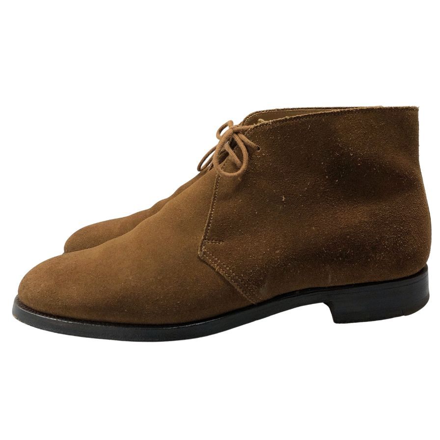 クロケット&ジョーンズ チャッカブーツ チャートシー スエード ライトブラウン メンズ サイズUK6E CROCKETT&JONES CHERTSEY ブーツ 約25.0cm【LA】【中古】