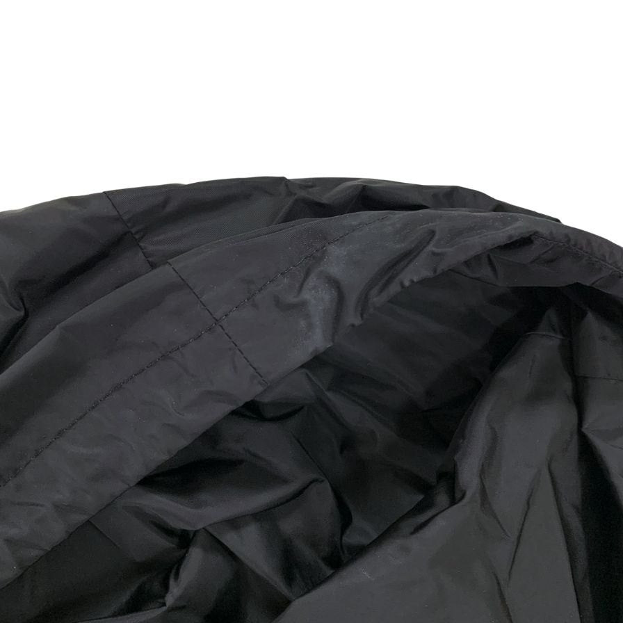 美品◆モンクレール 19SS ナイロンジャケット SARCELLE GIUBBOTTO フリル ブラック レディース サイズ2 MONCLER 【AFB38】