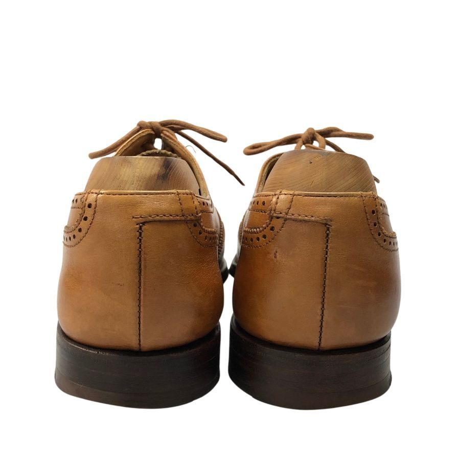 クロケット&ジョーンズ レザーシューズ ドラモンド ウイングチップ ライトブラウン メンズ サイズUK6E CROCKETT&JONES 約25.0cm【AFC8】