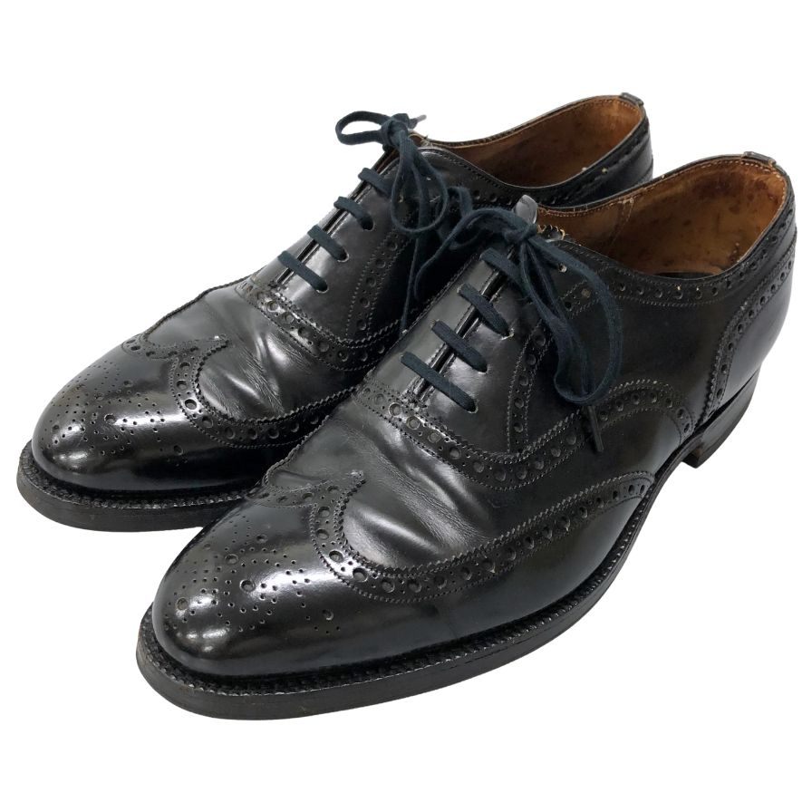チャーチ ブックバインダー ウィングチップ メンズ ブラック 75F Church's ビジネスシューズ 約25.5cm【LA】【中古】