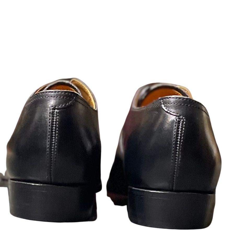 オリエンタルシューメーカー レザーシューズ プレーントゥ ST6004 ブラック サイズ メンズUK5.5 Oriental shoemaker 約23.5cm【LA】【中古】