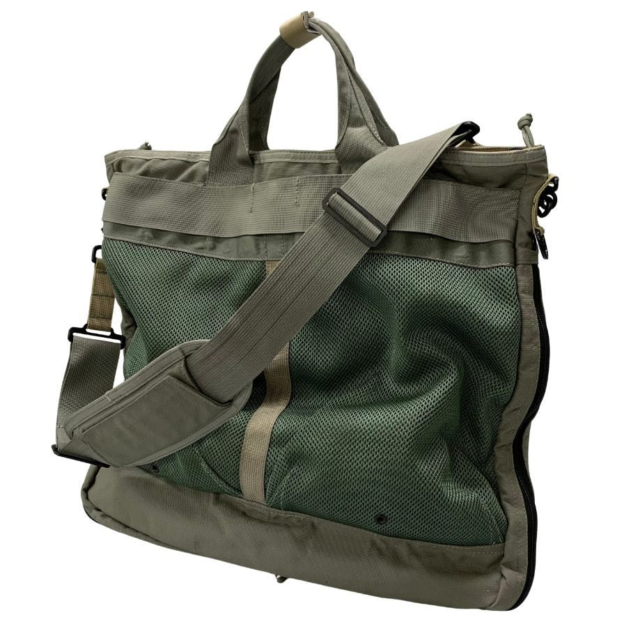 ブリーフィング ビームス+ ショルダーバッグ ユーティリティ ヘルメットバッグ ナイロン メッシュ メンズ カーキ BRIEFING × BEAMS PLUS【AFE2】