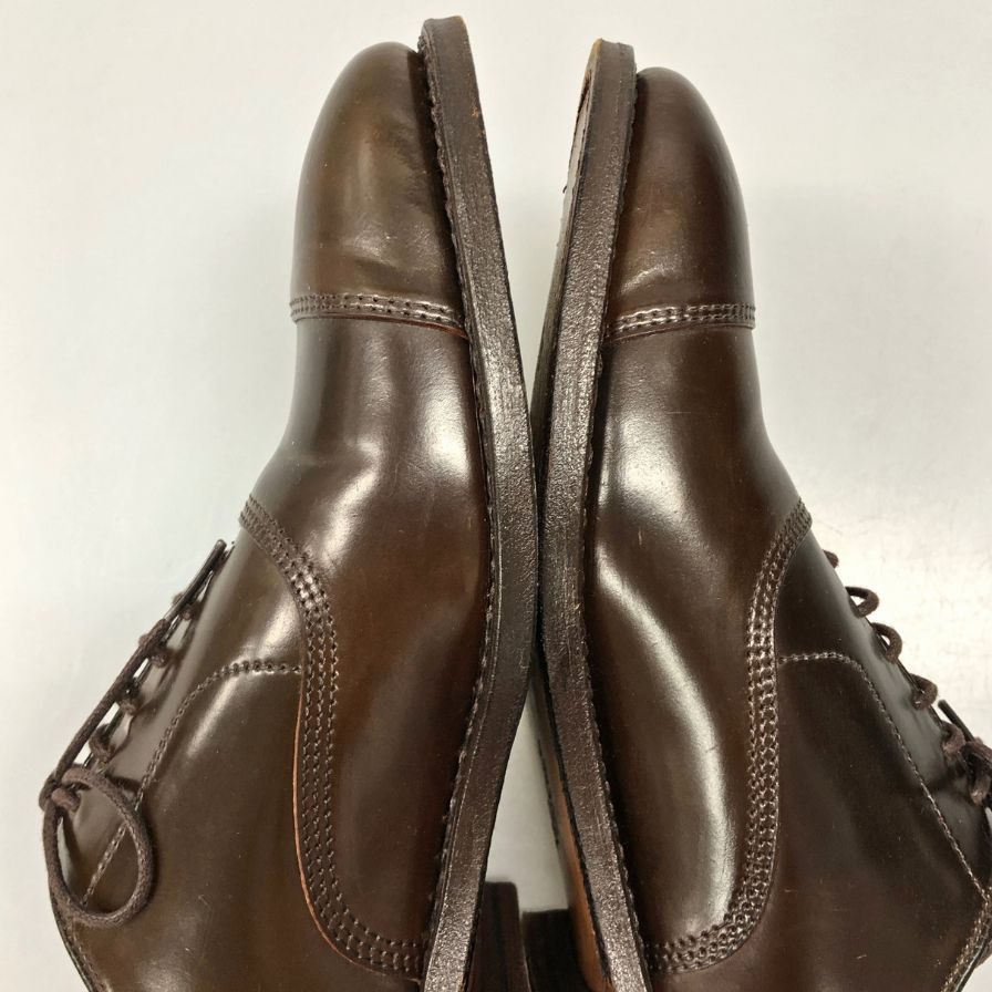 アレンエドモンズ レザーシューズ 5925 パークアベニュー コードバン キャップトゥ バーガンディ メンズ サイズUK7 Allen Edmonds PARK AVENUE ビジネスシューズ 約25.5cm【LA】【中古】