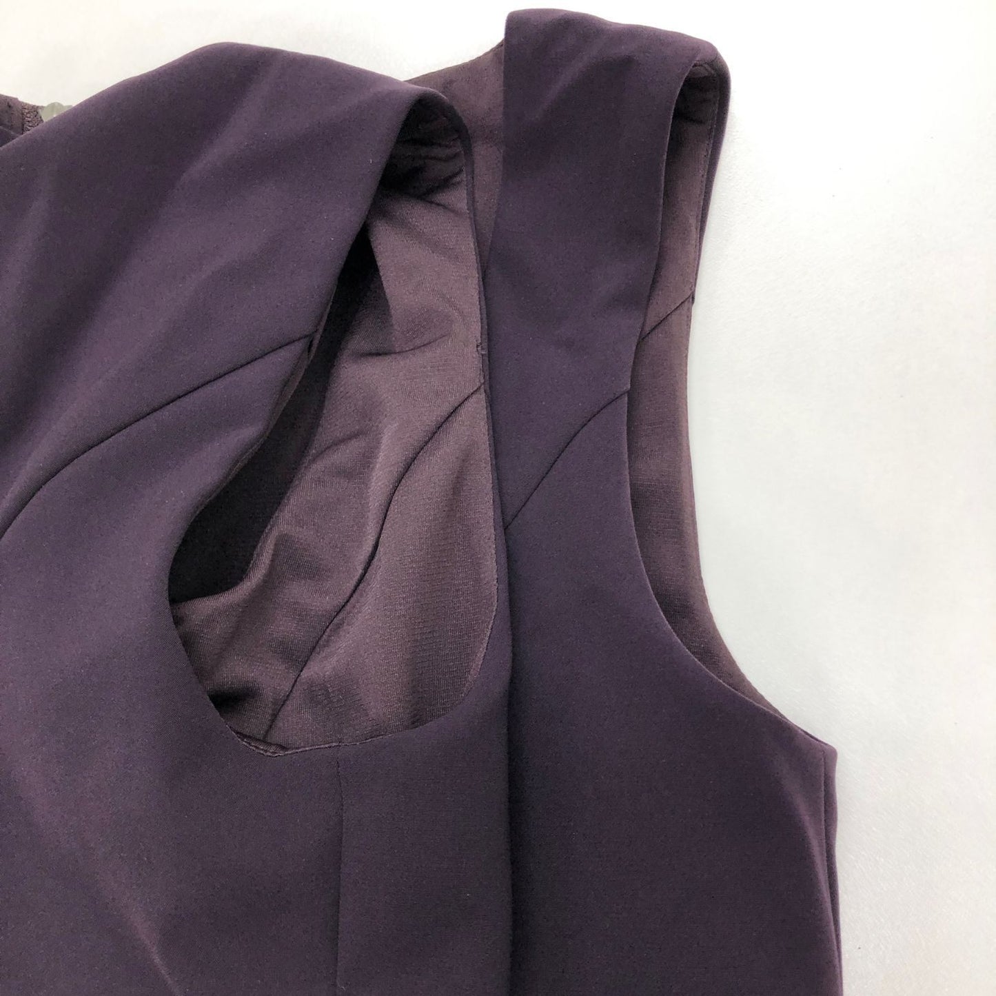美品◆フォクシーニューヨーク ワンピース レディエンパイア ノースリーブ 27879 パープル レディース サイズ40 FOXEY NEW YORK 【AFB3】