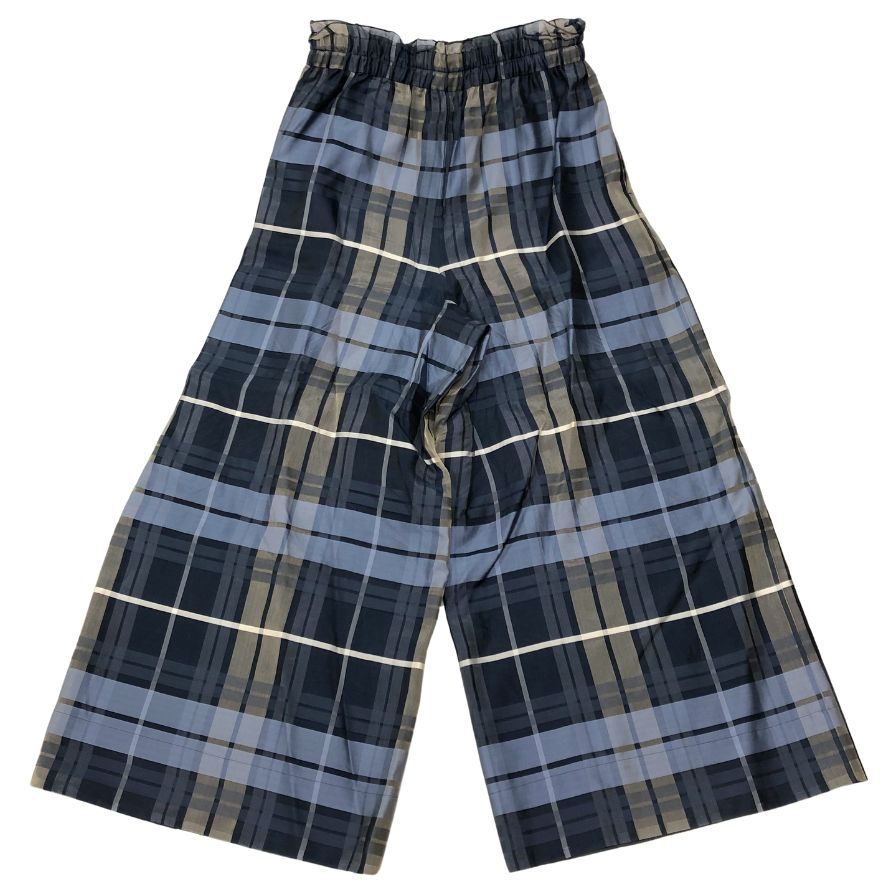 エブール ワイドパンツ チェック柄 レディース サイズ36 ebure 【AFB37】