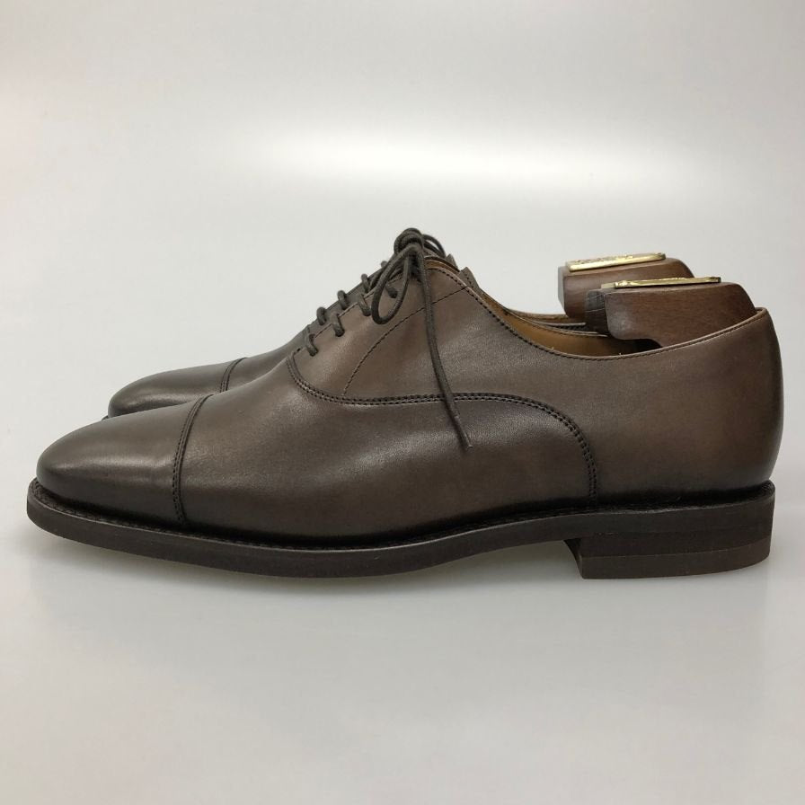 バーウィック レザーシューズ ストレートチップ 5224 ブラウン メンズ サイズ8 Berwick ビジネスシューズ 約26.5cm【LA】【中古】
