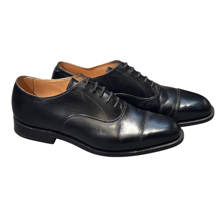 トリッカーズ レザーシューズ リージェント ストレートチップ カーフ ブラック サイズ8.5 メンズ Tricker's ビジネスシューズ 約27.0cm【LA】【中古】