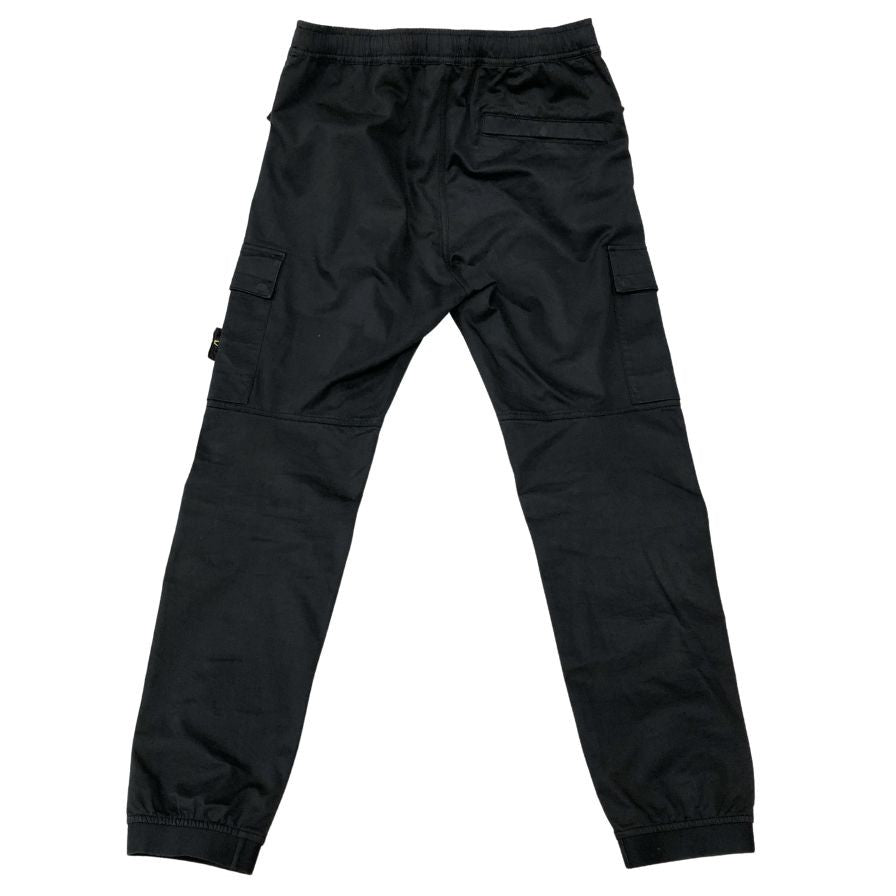 ストーンアイランド カーゴパンツ 791531314 ロゴパッチ コットン ウール ポリウレタン サイズW31 メンズ ブラック STONE ISLAND 【AFB19】