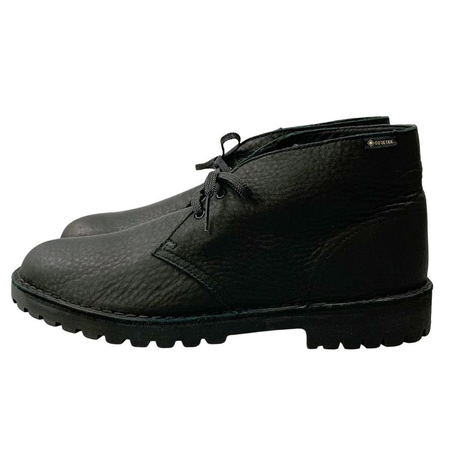 クラークス ビームス チャッカブーツ デザートロック ゴアテックス レザー メンズ サイズUK9 ブラック Clarks x BEAMS 約27.5cm【AFD5】