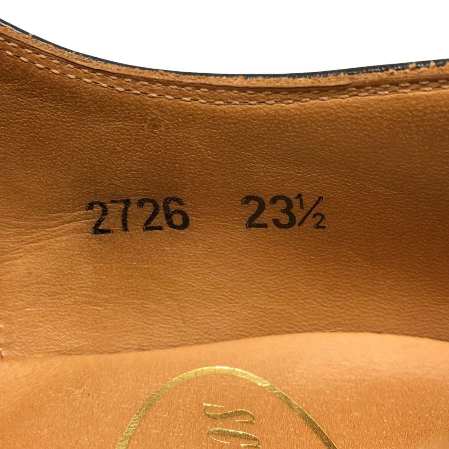 スコッチグレイン レザーシューズ ストレートチップ 2726 サイズ23.5 ブラック SCOTCH GRAIN 約23.5cm【AFC35】