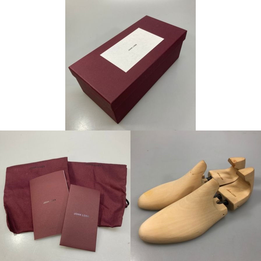 ジョンロブ レザーシューズ フィリップ2 パンチドキャップトゥ カーフ 7000ラスト ブラウン メンズ サイズUK6E JOHN LOBB Philip II ビジネスシューズ 約25.0cm【LA】【中古】