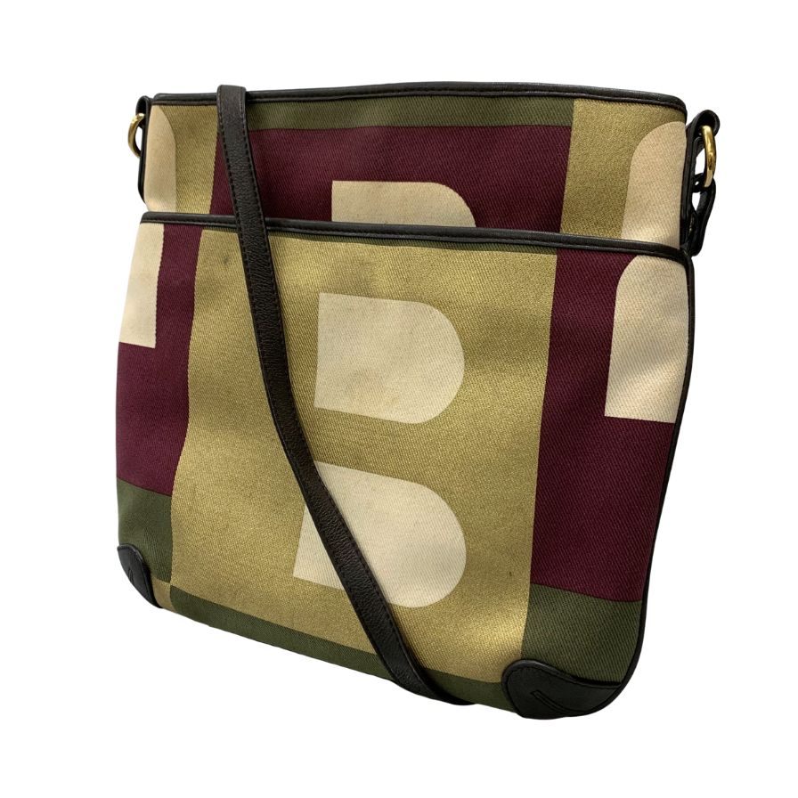 バリー ショルダー トートバッグ キャンバス レザー Bロゴ ユニセックス マルチカラー BALLY【AFE5】