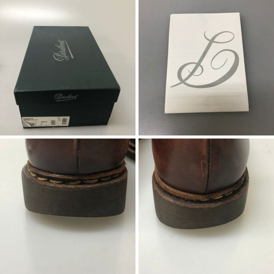 パラブーツ フォトン 145713 サイズ6 メンズ ブラウン Paraboot ビジネスシューズ 約24.5cm【LA】【中古】