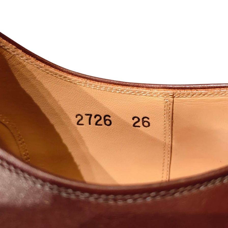 スコッチグレイン レザーシューズ ストレートチップ 2726 メンズ サイズ26 ブラウン系 SCOTCH GRAIN 約26.0cm【LA】【中古】