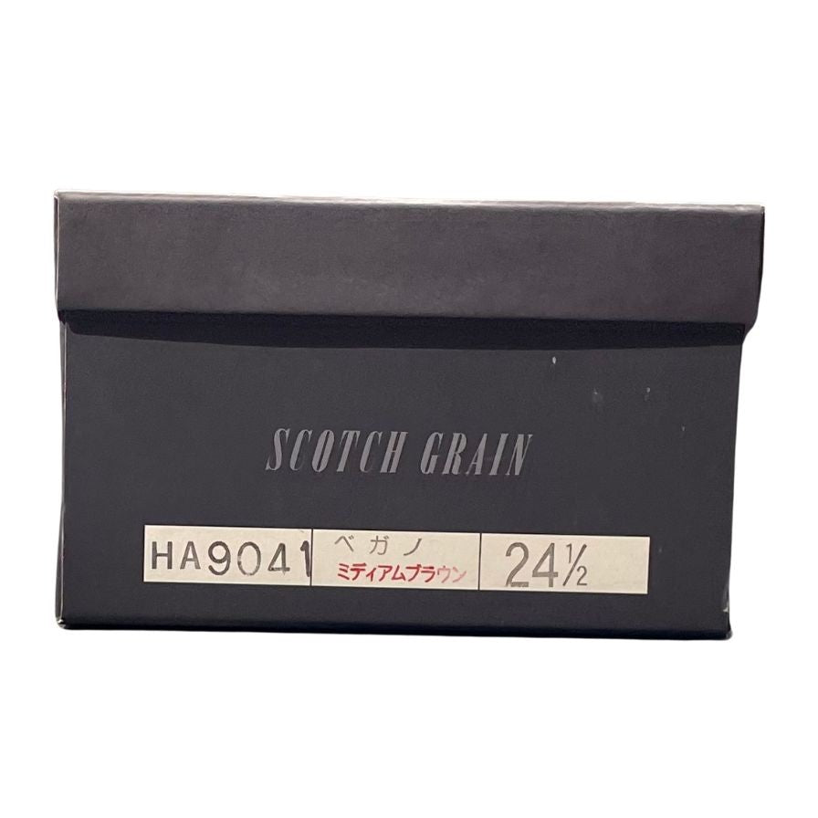 スコッチグレイン レザーシューズ HA9041 フルブローグ メンズ サイズ24.5 ブラウン SCOTCH GRAIN ビジネスシューズ 約24.5cm【LA】【中古】