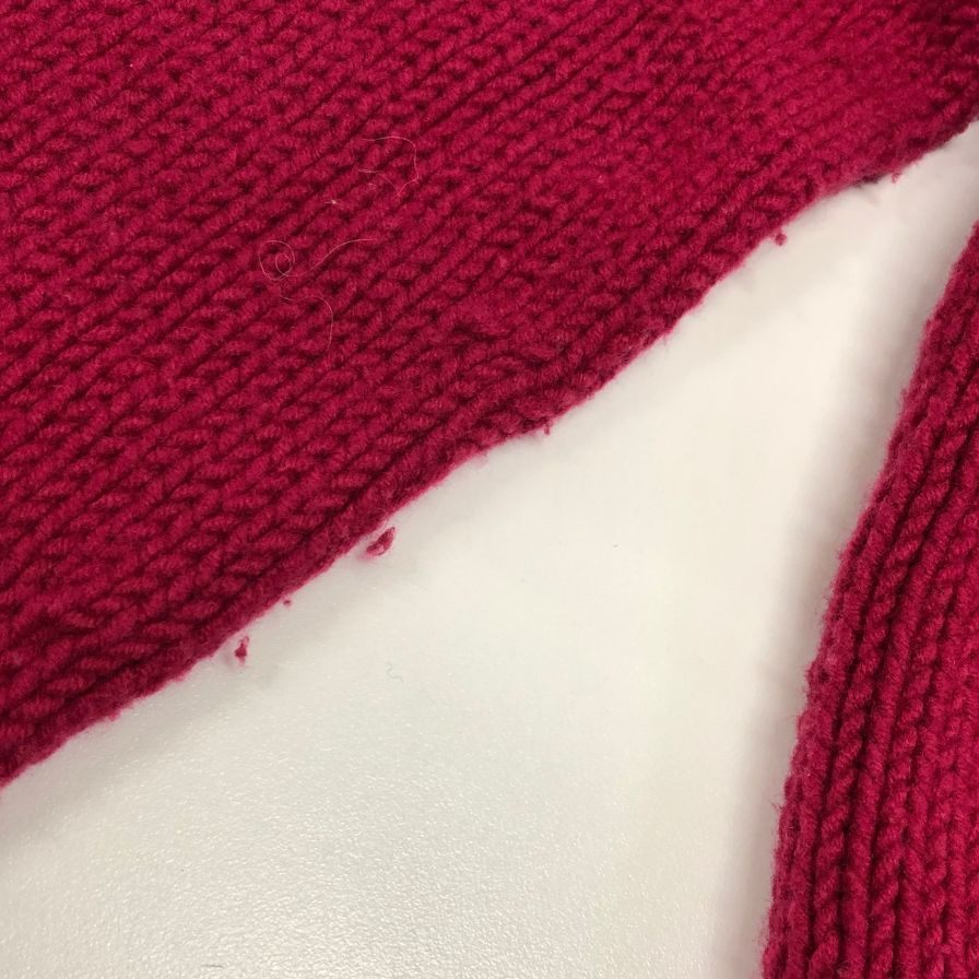 美品◆ル シェル ブルー 長袖ニット クルーネック ピンク ウール サイズ36 LE CIEL BLEU 【AFB47】