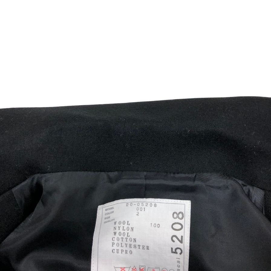 極美品◆サカイ 20年製 ドッキングロングコート レディース サイズ2 ブラック 20-05208 sacai 【AFB56】