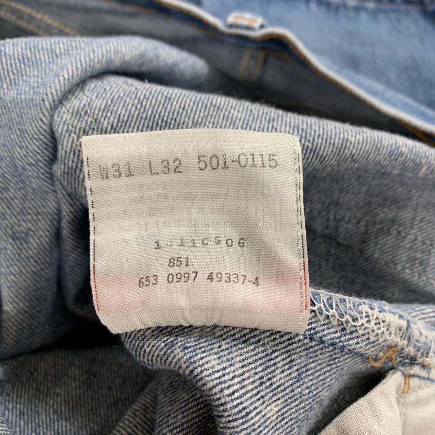 リーバイス デニム 501 90年代 USA製 ボタン裏653 インディゴ メンズ サイズ W32 L34 LEVI’S 【AFB4】