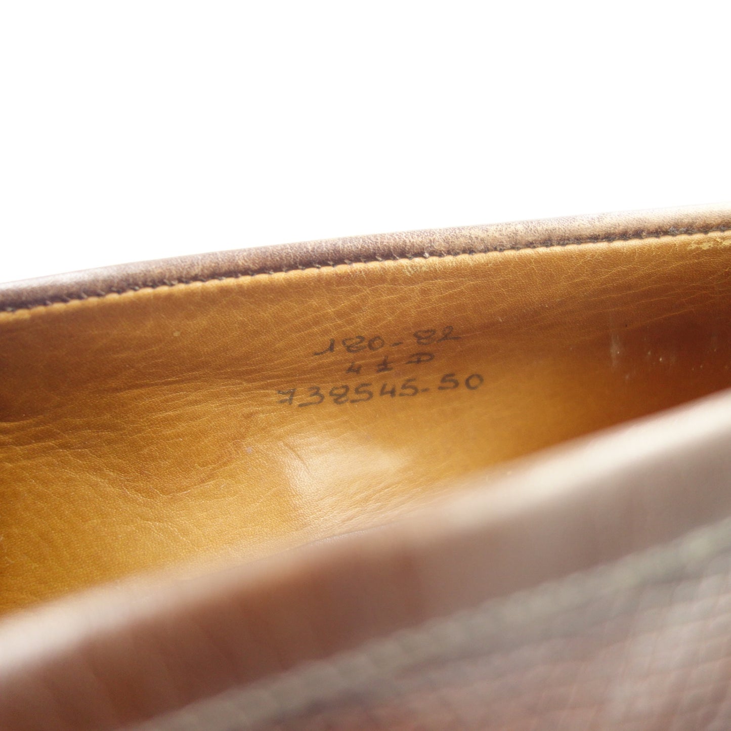 中古◆ジェイエムウエストン シグネチャーローファー 旧ロゴ 180 リザード ブラウン系 レディース 82ラスト 4.5D J.M.WESTON【LA】